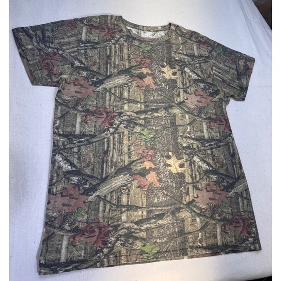 Mossy Oak Break-Up Infinity Camouflage Short Sleeve Tee TShirt Men's Size Medium - Picture 2 of 7